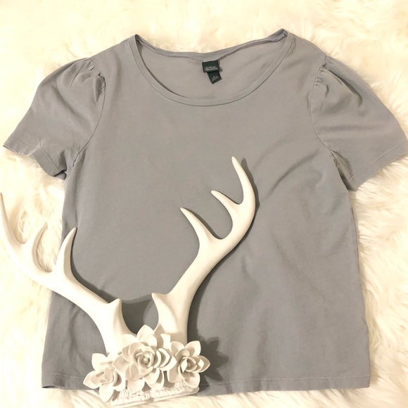 Wild Fable Puffy Short Sleeve Tee Gray Small - Picture 3 of 16